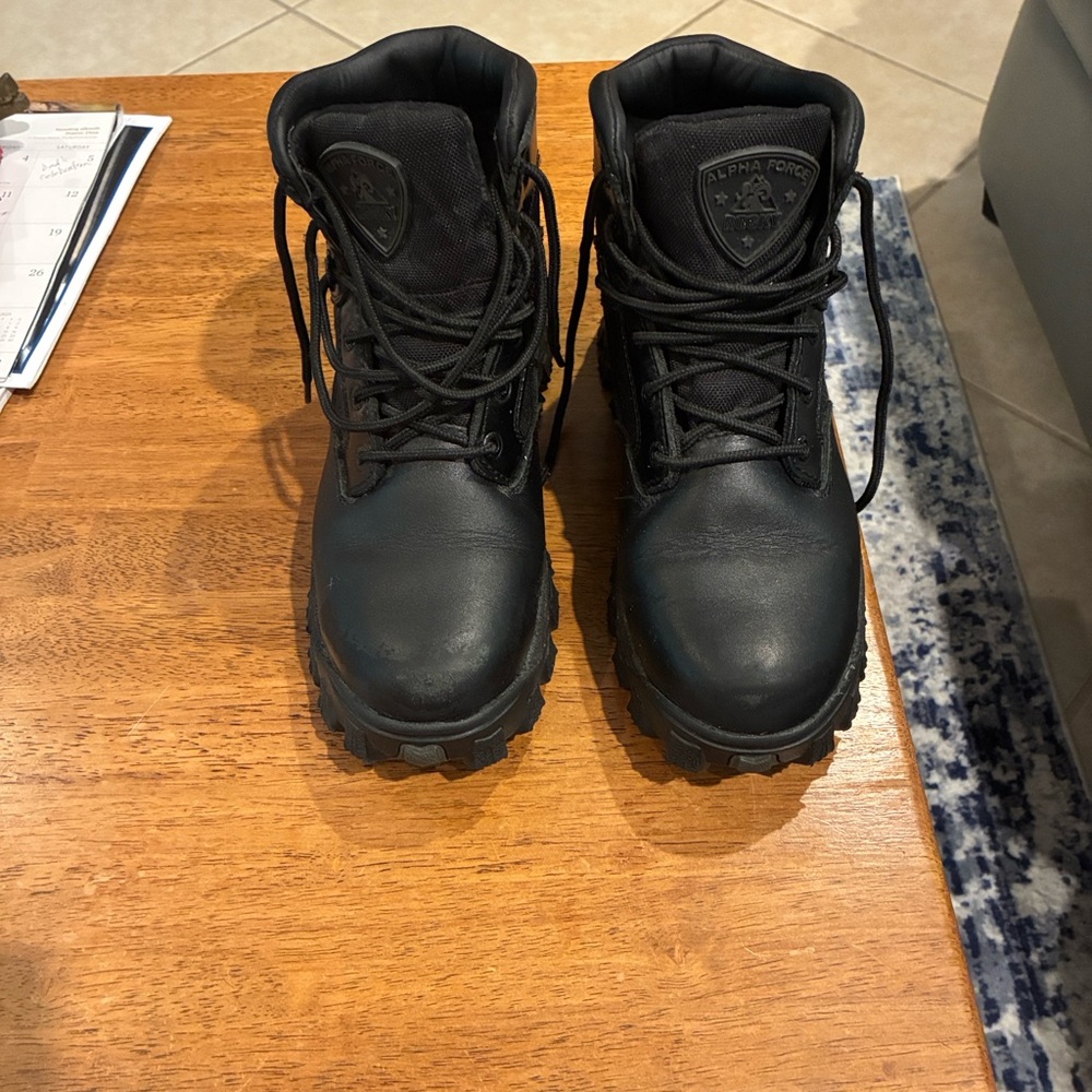 Rocky Alpha Force Black Combat Boots